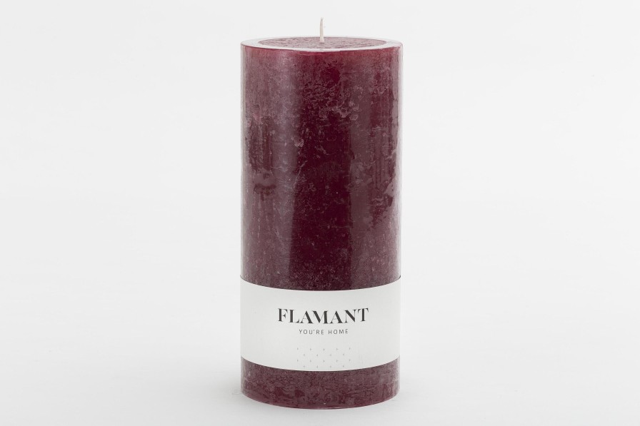 Flamant Beth, Candle, Colour Balmoral Red, 9X20Cm Wholesale