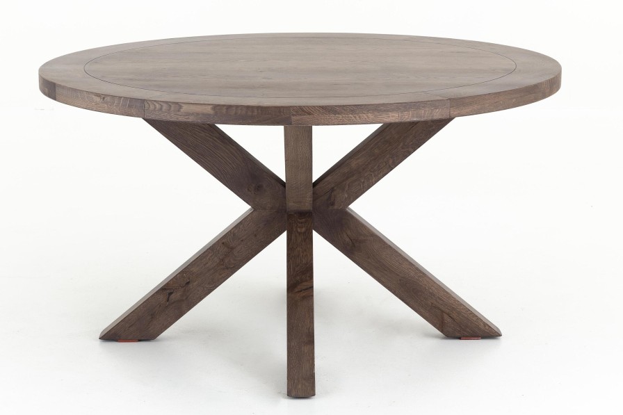 Flamant Forino, Dining Table, Smoked Oak, Round, 110 Cm Clearance