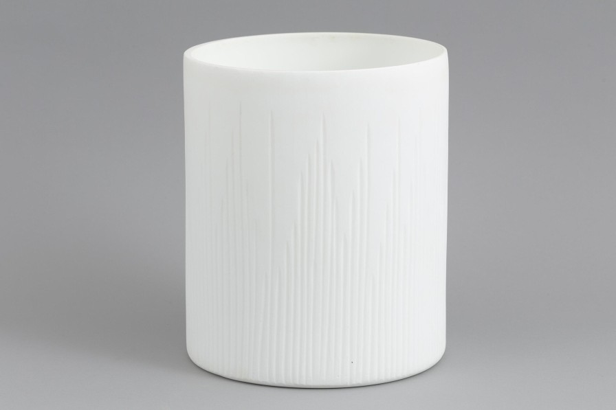 Flamant Ayla, Vase, Glass, White, O22X27H Wholesale