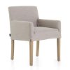 Flamant Billy, Armchair, Birch, Off-White Linen New