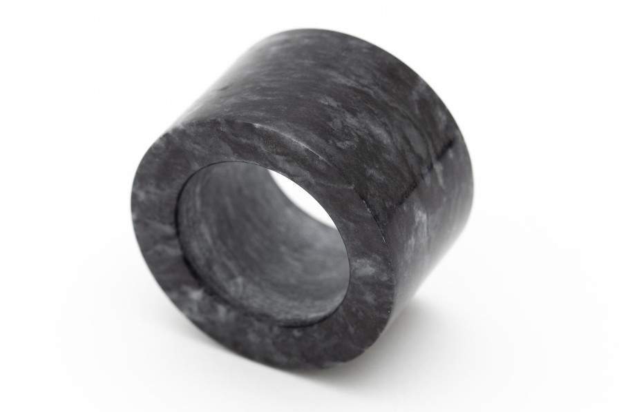 Flamant Maureen, Napkin Ring, Marble, Black Clearance