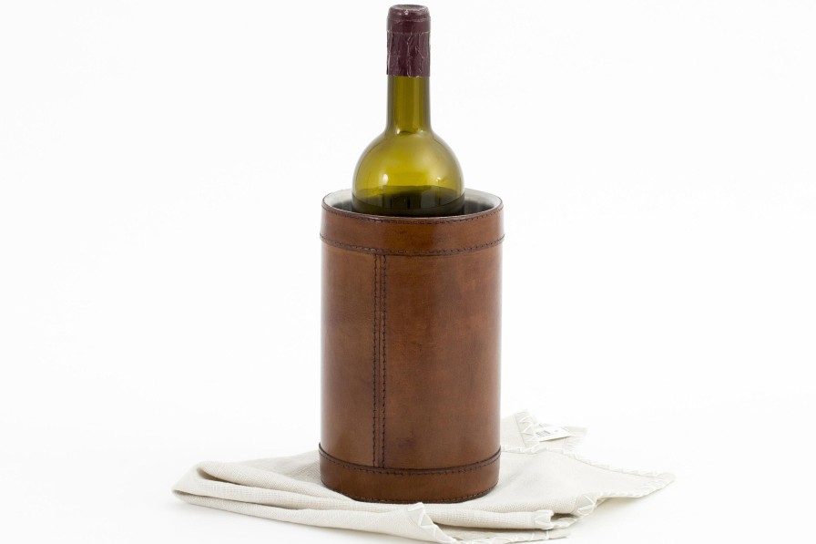 Flamant Manhattan, Bottle Holder, Brown Leather Best