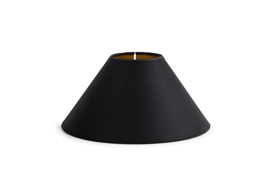 Flamant Circum, Lampshade, Black And Gold, Conical, 23 Cm Hot