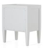 Flamant Cape Cod, Bedside Table, Pine Wood, White Wholesale