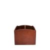 Flamant Manhattan, Magazine Holder, Brown Leather Online