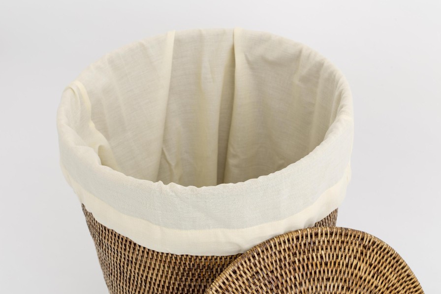 Flamant Togo, Linen Basket, With Linen Bag, Reed Online