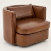 Flamant Nelia, Armchair, Leather Cognoac, Rotatable Online