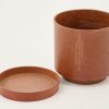 Flamant Gregg, Planter, Rust, With Saucer, M Best