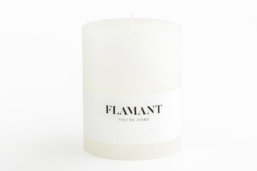 Flamant Beth, Candle, Colour White, 9X11,5Cm Clearance