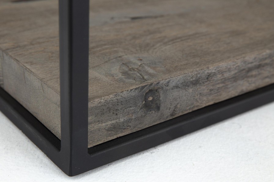 Flamant Urban, Rack, Oak And Metal, Dark Brown Clearance