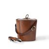 Flamant Manhattan, Ice Bucket, Brown Leather Clearance