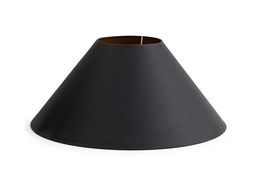 Flamant Circum, Lampshade, Black And Gold, Conical, 55 Cm Best