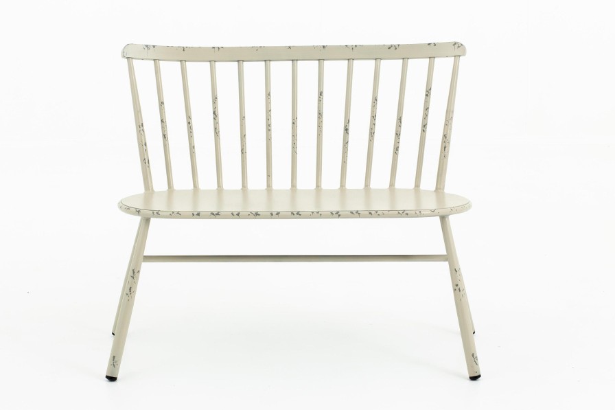 Flamant Claire, Garden Bench, Retro White Clearance