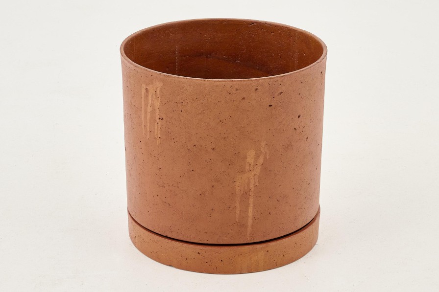 Flamant Gregg, Planter, Rust, With Saucer, L Online