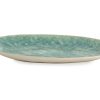 Flamant Cresta, Serving Plate, Ceramic, Turquoise, Oval Clearance