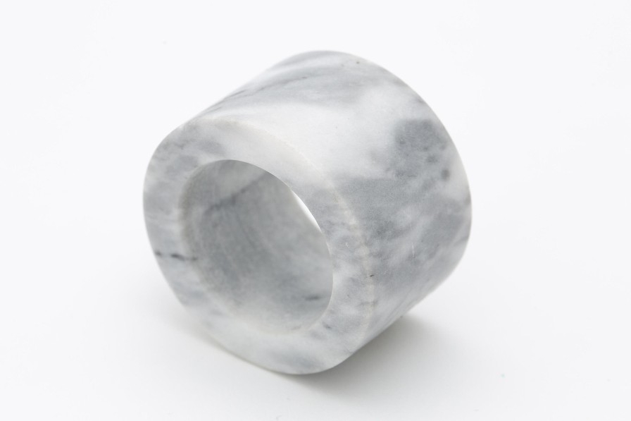 Flamant Maureen, Napkin Ring, Marble, White Hot