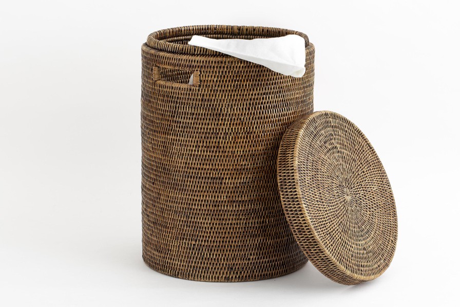 Flamant Togo, Linen Basket, With Ears, Reed Wholesale