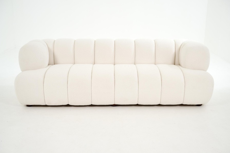 Flamant Dallas, Sofa, White, Boucle, 3 Seater Online