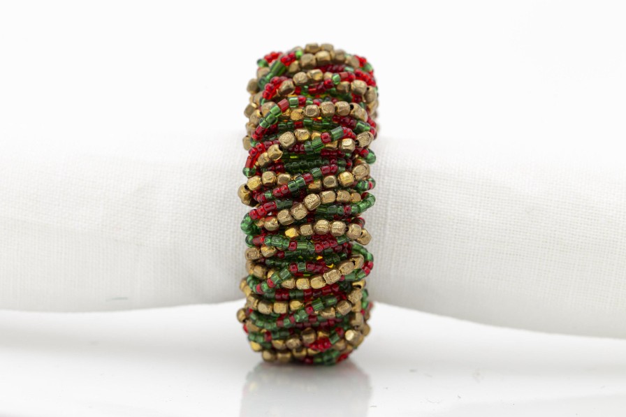 Flamant Meina, Napkin Ring, Beads, Mixed Clearance