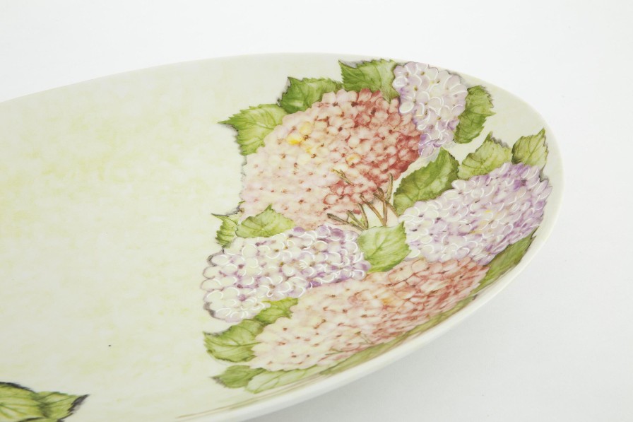 Flamant Villosa, Serving Plate, Ceramic, Flowers, Oval Wholesale