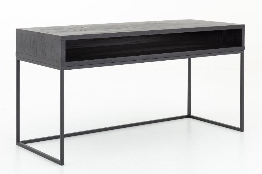 Flamant Armand, Desk, Black Oak And Metal Best