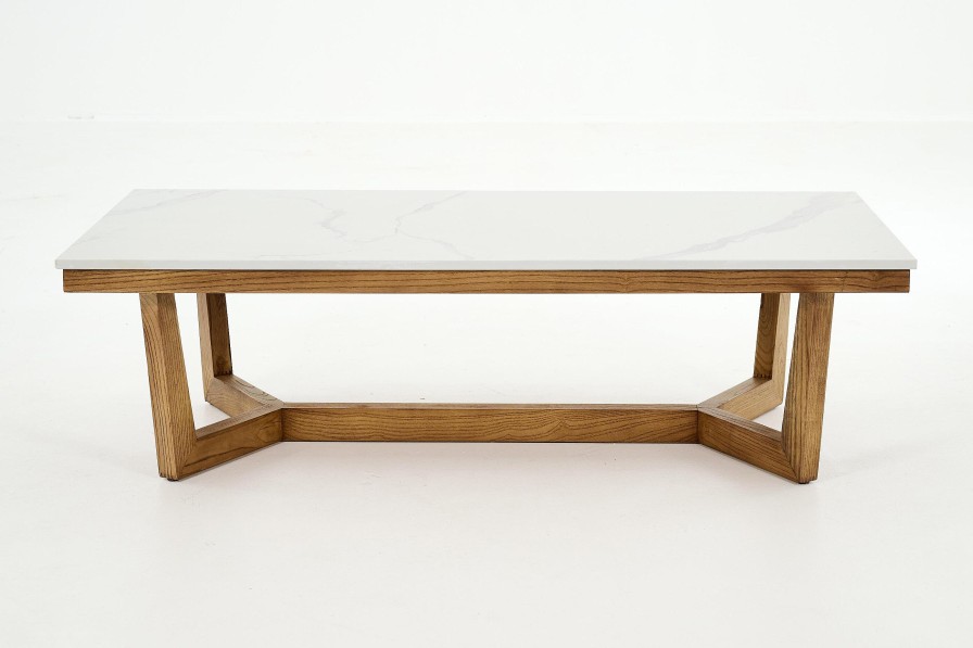 Flamant Marnix, Coffee Table, Oak And Stone, 140X70 Online