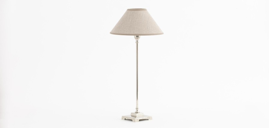 Flamant Horton, Table Lamp, Brass And Nickel New