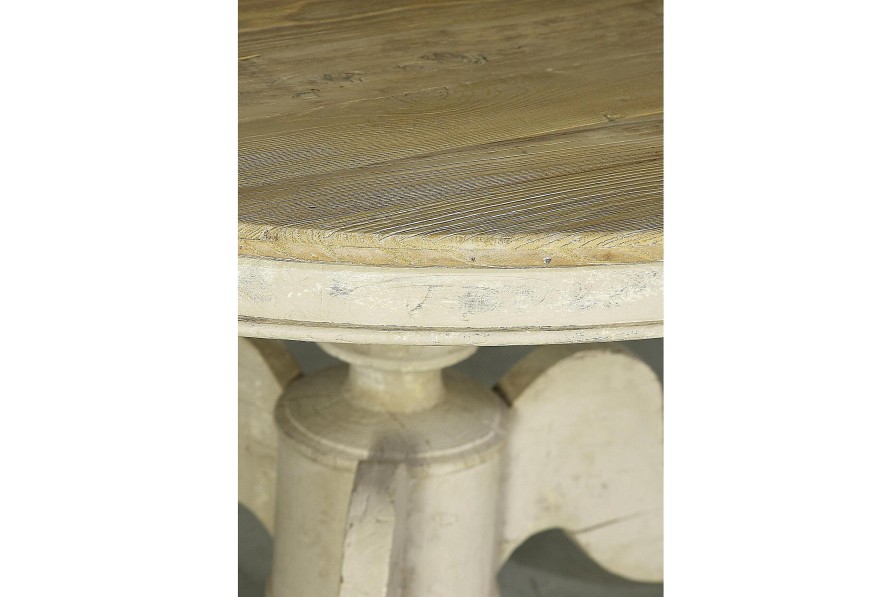 Flamant Milan, Dining Table, Round, Recycled Wood, 140 Cm, Model 1 Clearance