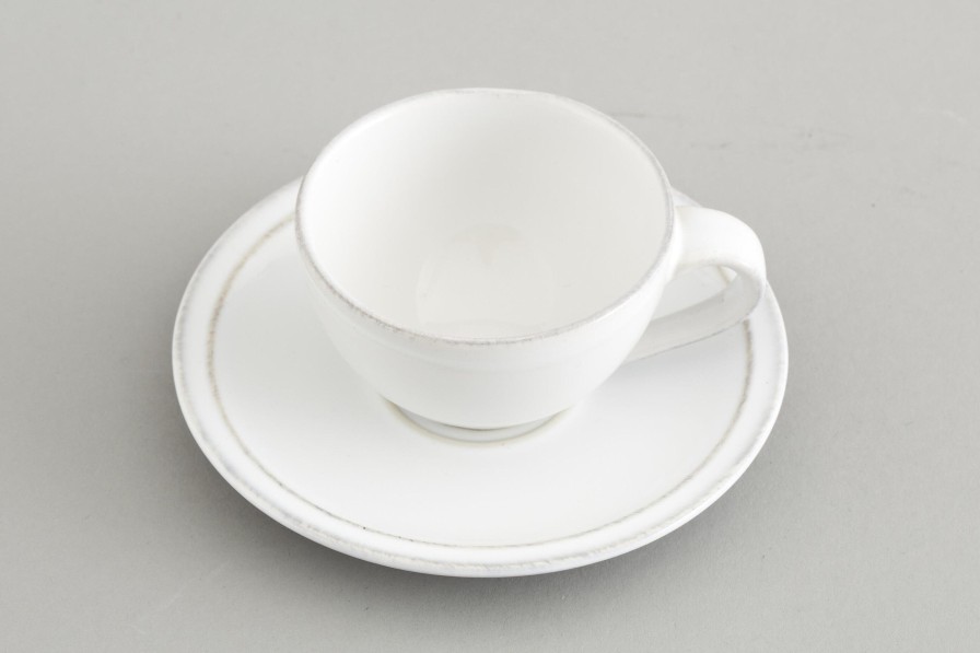 Flamant Jille, Cup And Saucer, Ceramic, White, S, 50Ml New