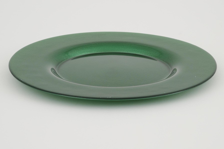 Flamant Pacelle, Plate, Glass, Green New