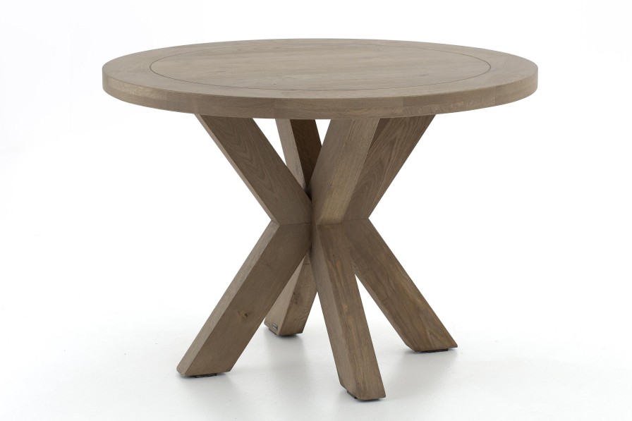 Flamant Forino, Dining Table, Weathered Oak, Round, 110 Cm Online