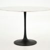 Flamant Fano, Dining Table, Round, White Marble Clearance