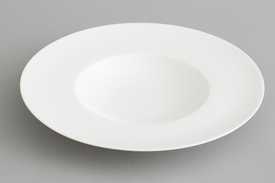 Flamant Cathy, Pasta Plate, Bone China, White New