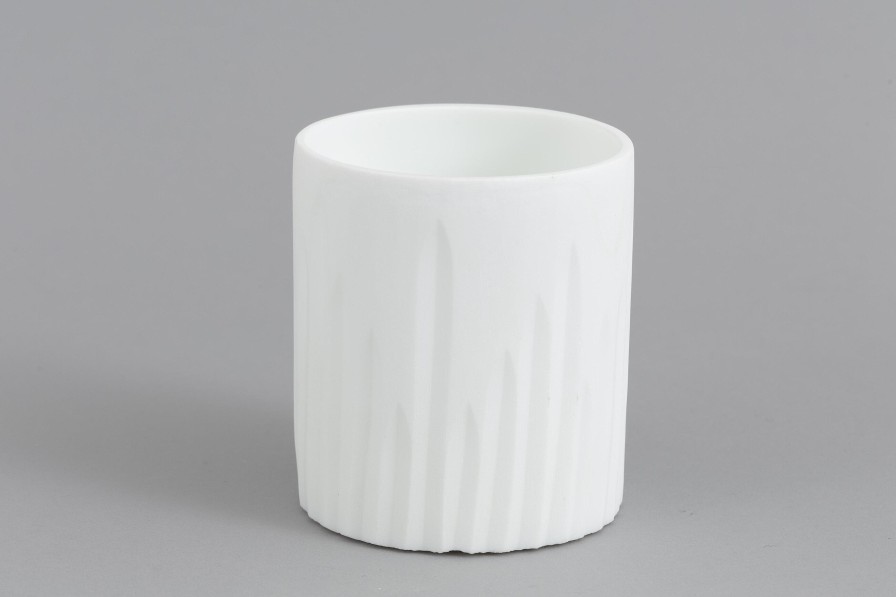 Flamant Ayla, Vase, Glass, White, O8X9,5H Clearance