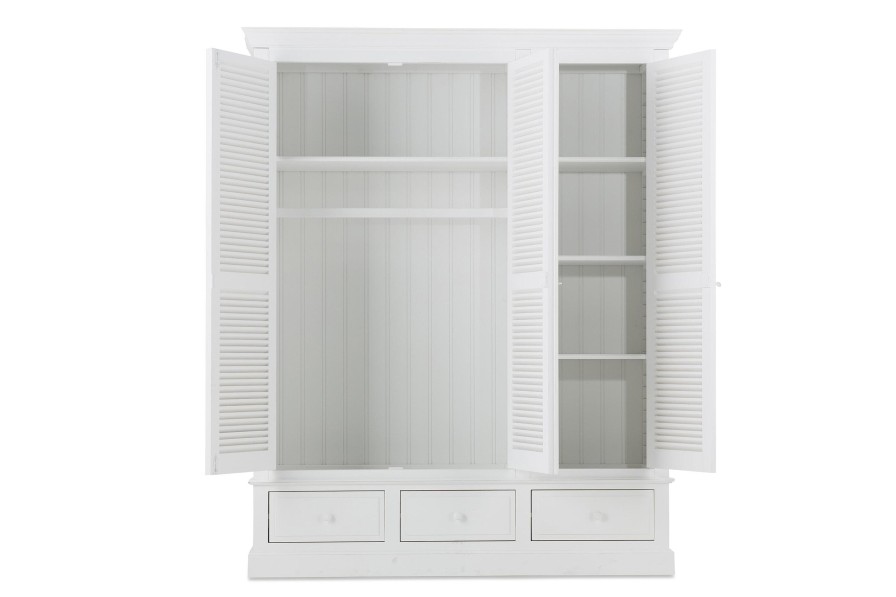 Flamant Marie, Wardrobe, White, 3 Doors Best