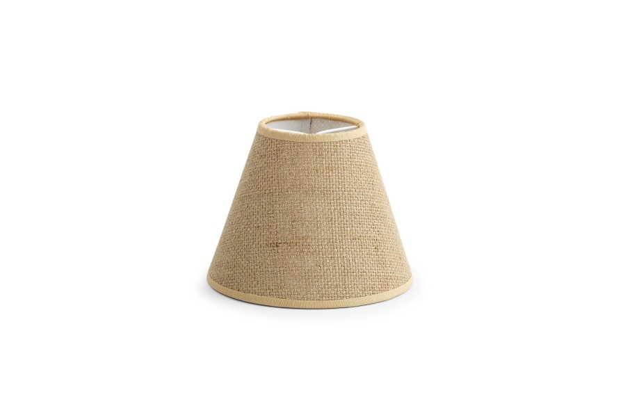 Flamant Clips, Lampshade, Jute, Conical, 14 Cm Clearance