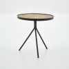 Flamant Madison, Side Table, Oak And Metal, Round, 45 Cm, Light Brown New