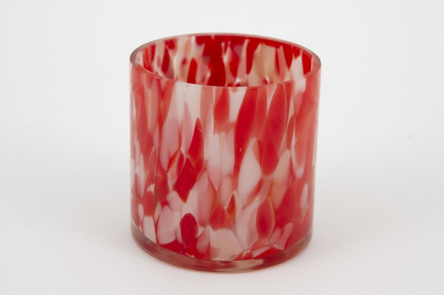 Flamant Bardi, Tea Light Holder, Glass, Red Wholesale