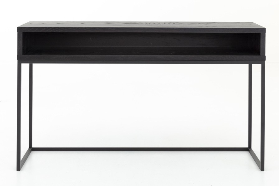 Flamant Armand, Console Table, Black Oak And Metal Online