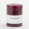 Flamant Beth, Candle, Colour Balmoral Red, 9X11,5Cm Hot