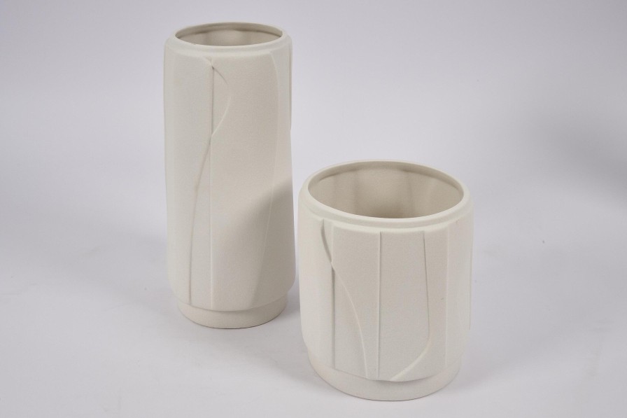 Flamant Laurena, Vase, Ceramic, Latte, S Clearance