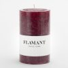 Flamant Beth, Candle, Colour Balmoral Red, 7X11,5Cm Clearance