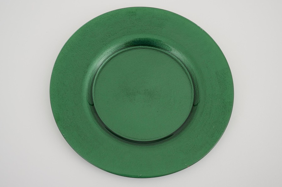 Flamant Pacelle, Plate, Glass, Green New