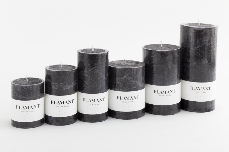 Flamant Beth, Candle, Colour Black, 9X15Cm Best