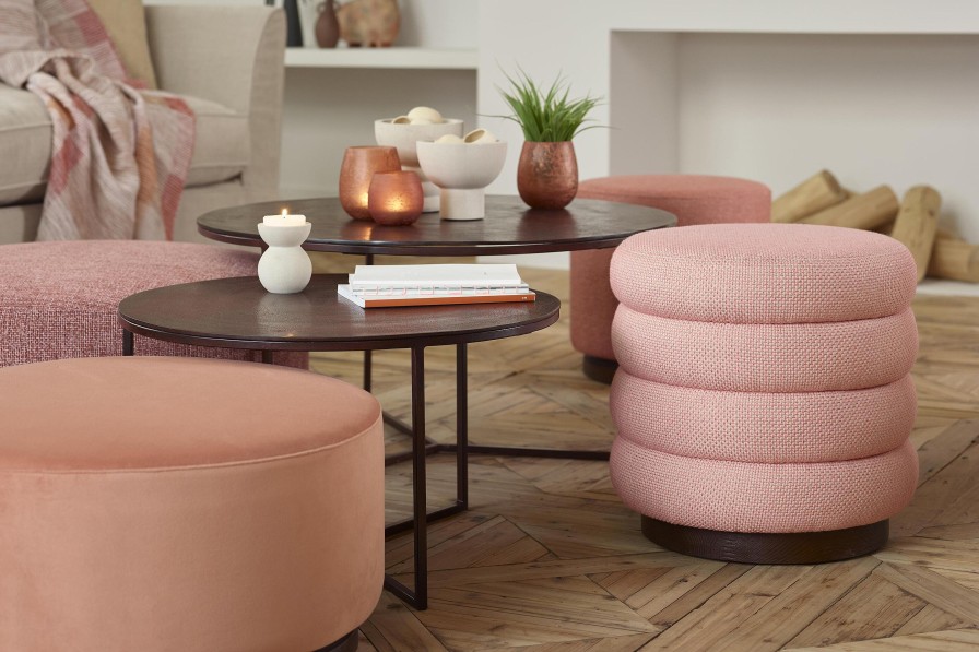 Flamant Beatrice, Pouf, Round, Pink Wholesale