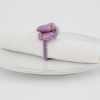 Flamant Naoh, Napkin Ring, Beads, Purple New