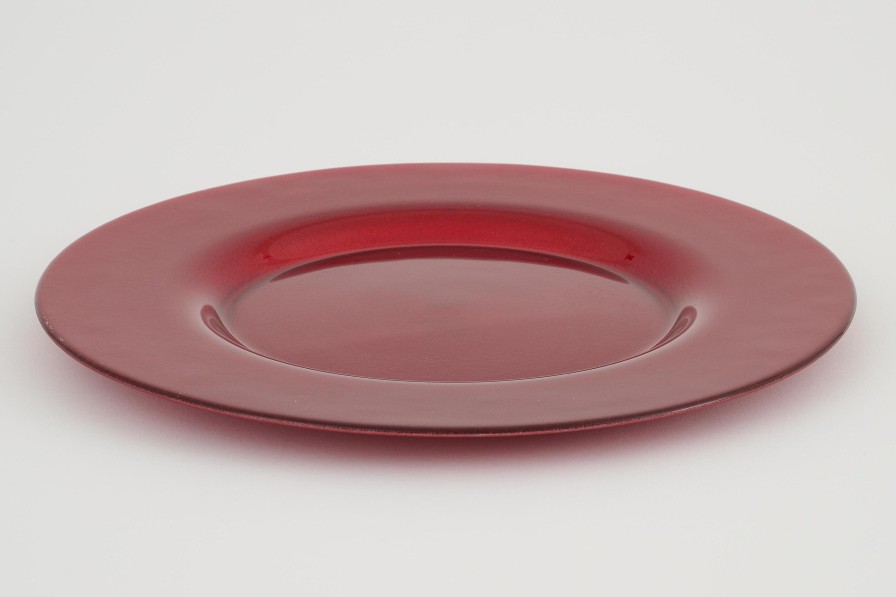 Flamant Pacelle, Plate, Glass, Red Online