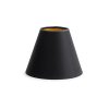 Flamant Clips, Lampshade, Black And Gold, Conical, 14 Cm Clearance