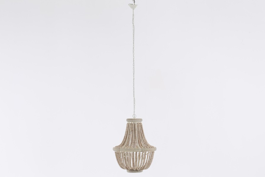 Flamant Zofia, Pendant Lamp, Iron And Wooden Beads Clearance