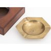 Flamant Manhattan, Ashtray, Brown Leather Clearance